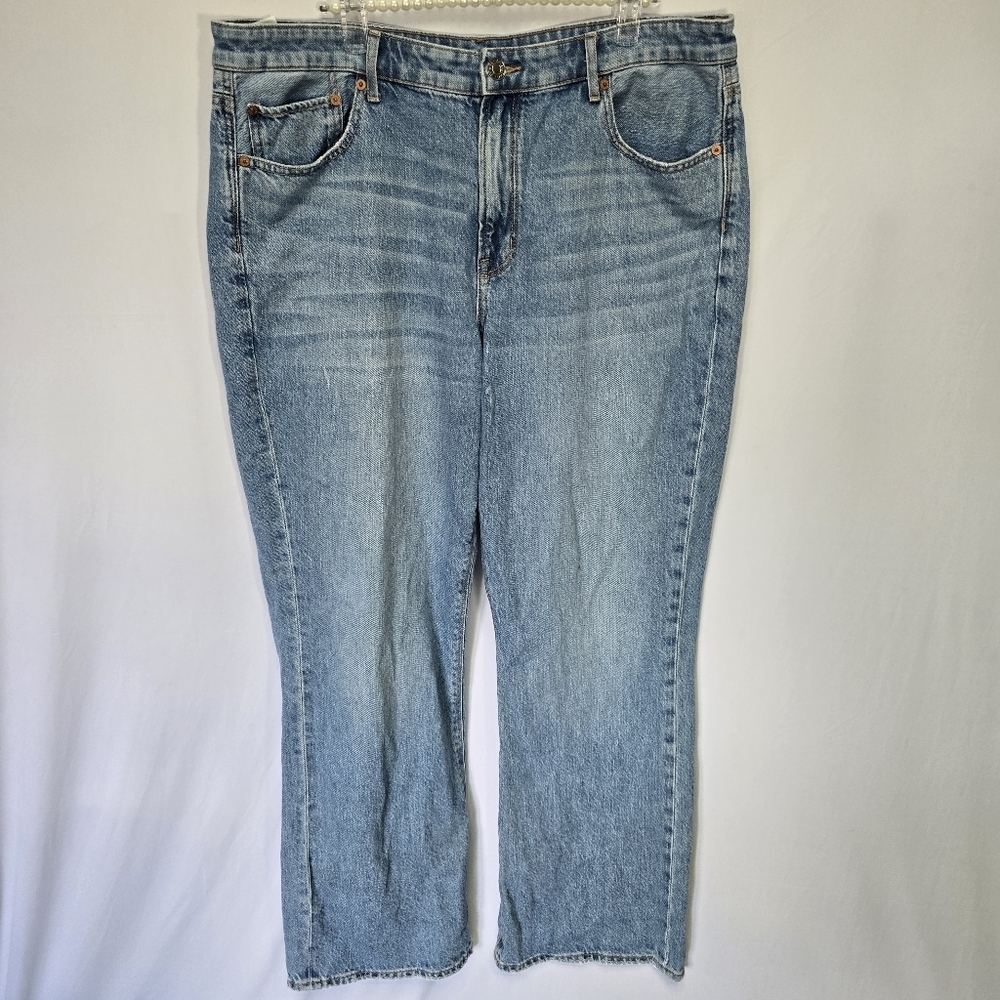 American Eagle 90s Bootcut Jeans Blue Denim, Sz 18